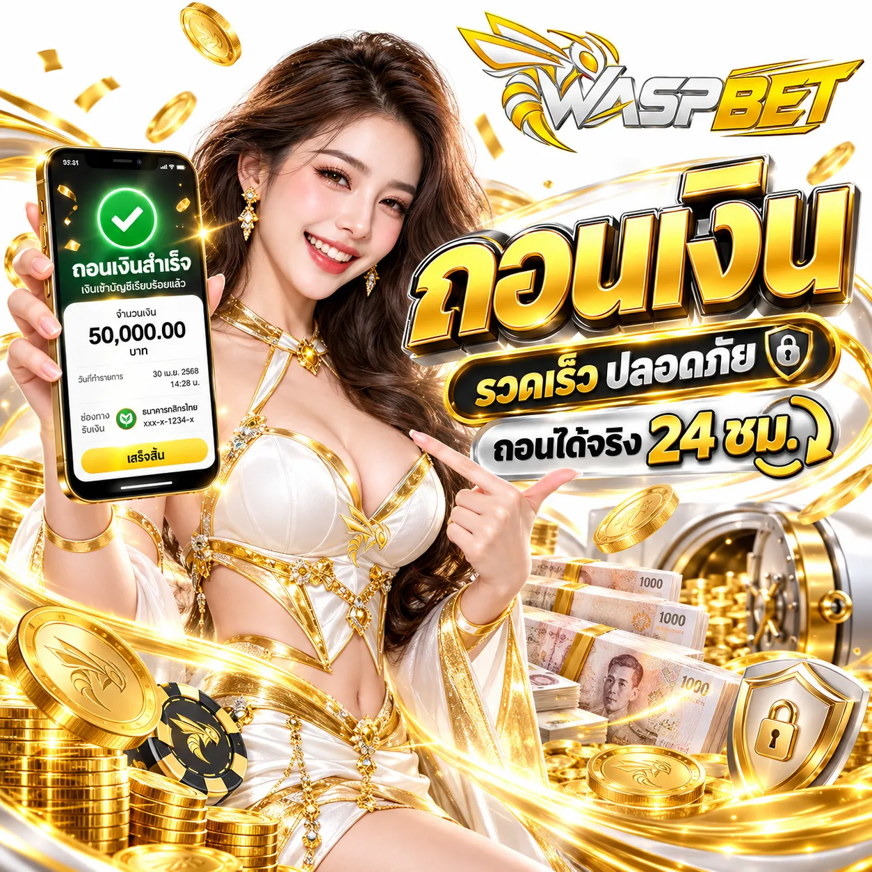 ฝาก ถอน อัตโนมัติ 24 ชั่วโมง 2 วินาทีก็เล่นได้ ไม่ต้องแจ้ง